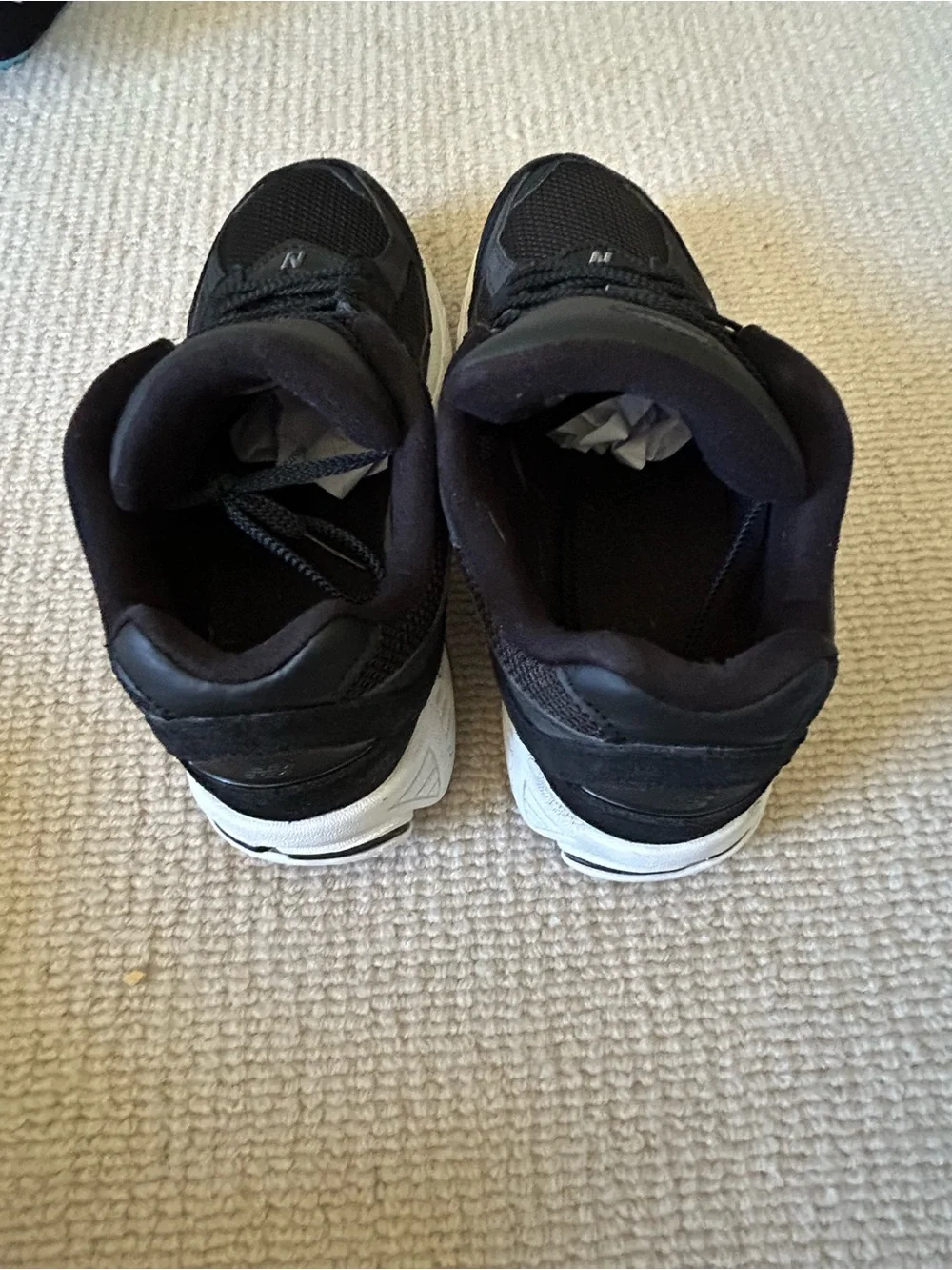 New Balance Kids  Black Mesh & Suede Sneakers
